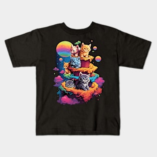 Galaxy Cat Cake Kids T-Shirt